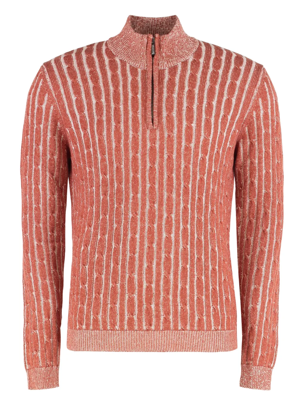 Moorer Denis-WCS half-zip sweater | Orange | Image 1