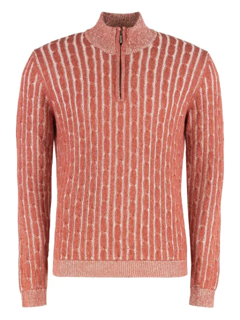 Moorer Denis-WCS half-zip sweater