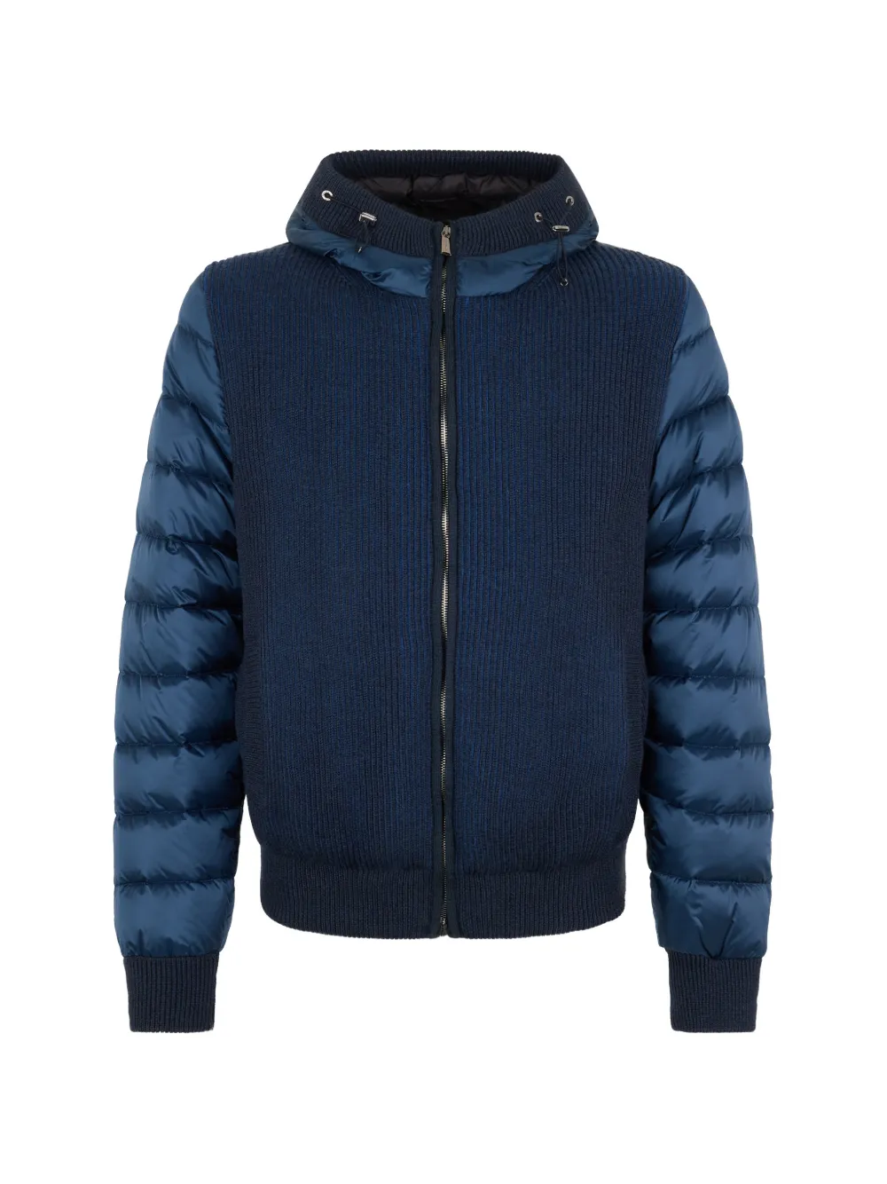 Moorer hooded padded jacket - Blu