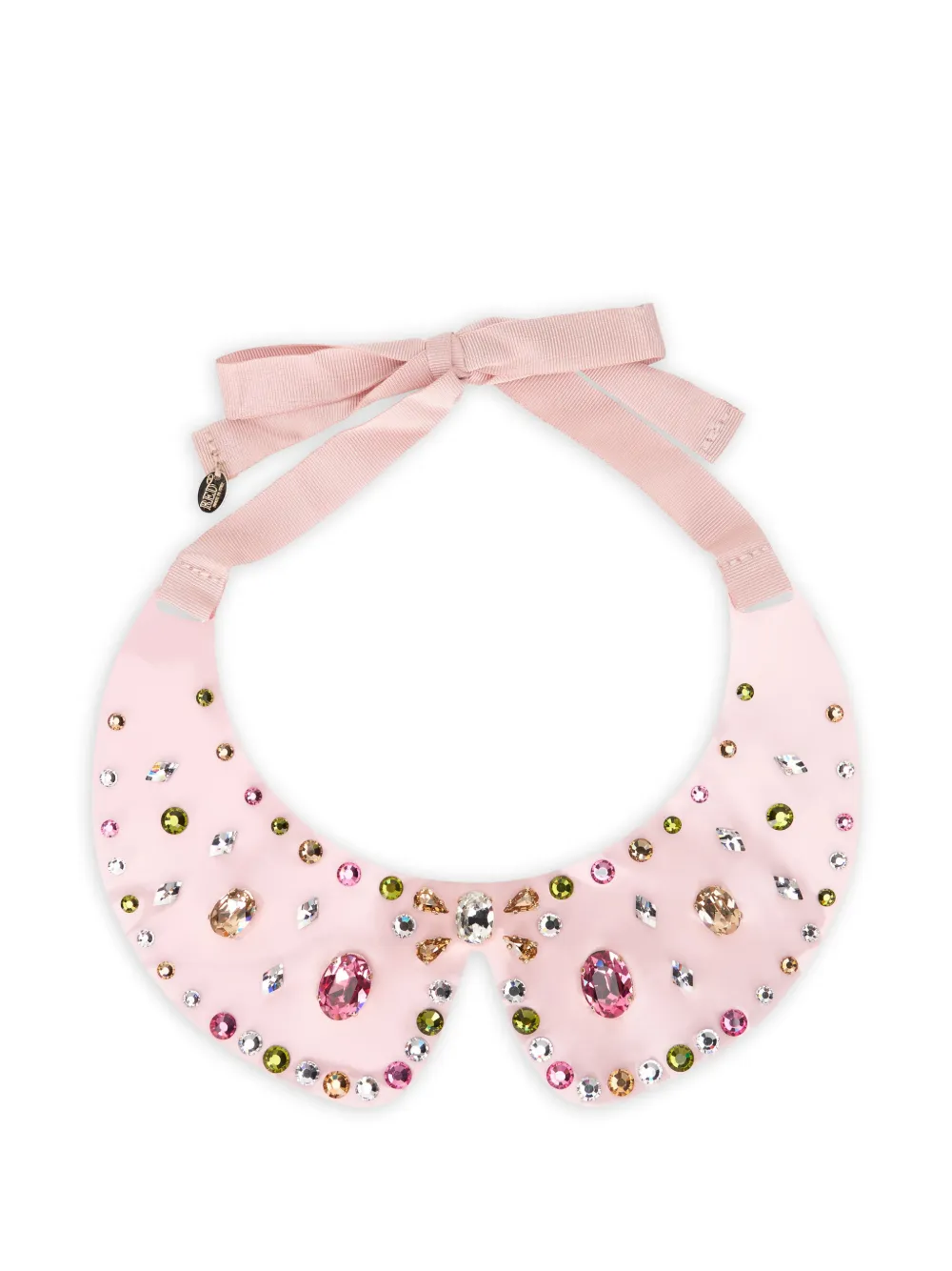 RED(V) embellished bow necklace - Rosa