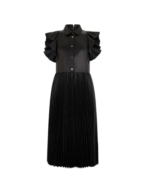 RED Valentino ruffled-sleeve pleated dress