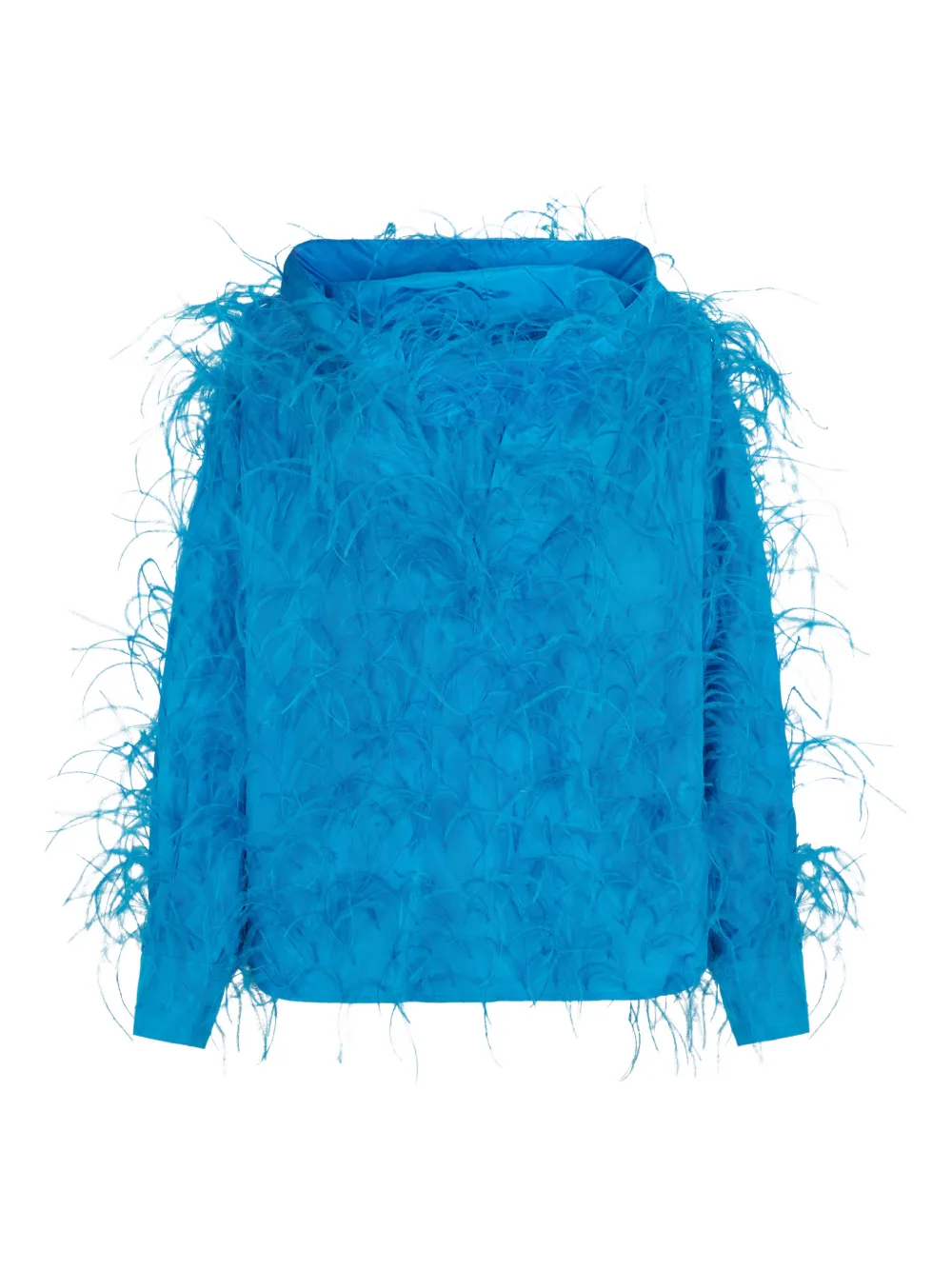 Valentino Garavani feathered hoodie - Blu