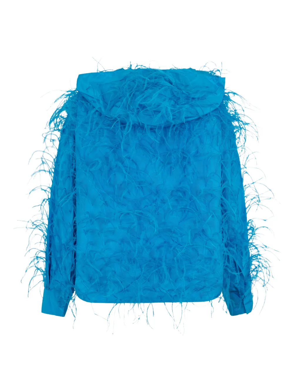 Valentino Garavani feathered hoodie - Blauw