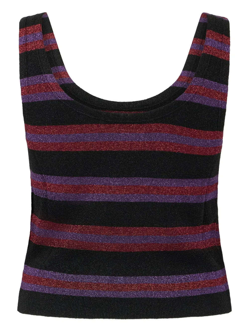 Valentino Scoop-neck Sleeveless Tank In Black