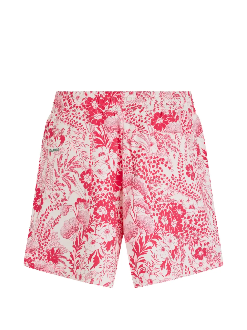 RED Valentino Shorts met bloemenprint Wit