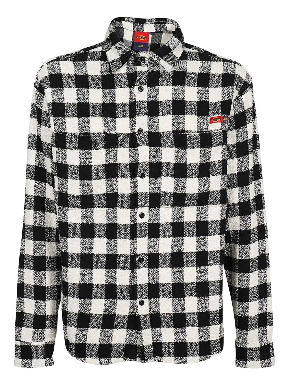 DICKIES checked patch-pocket shirt Zwart