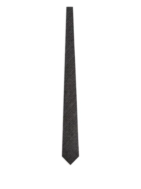 Zegna corbata con motivo pied de poule