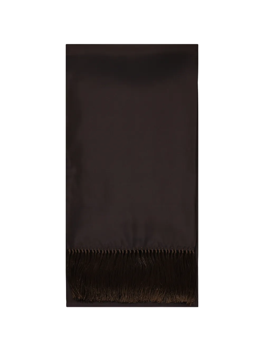 Zegna fringed scarf - Marrone