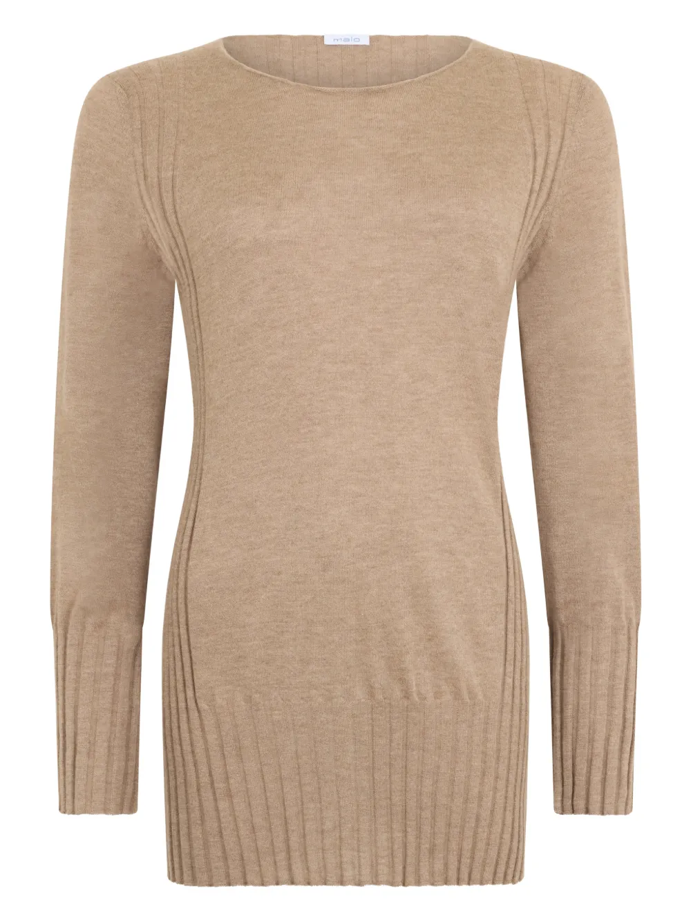 Malo ribbed top - Nude