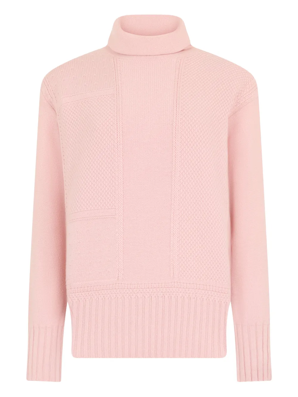 Malo textured turtleneck sweater - Pink