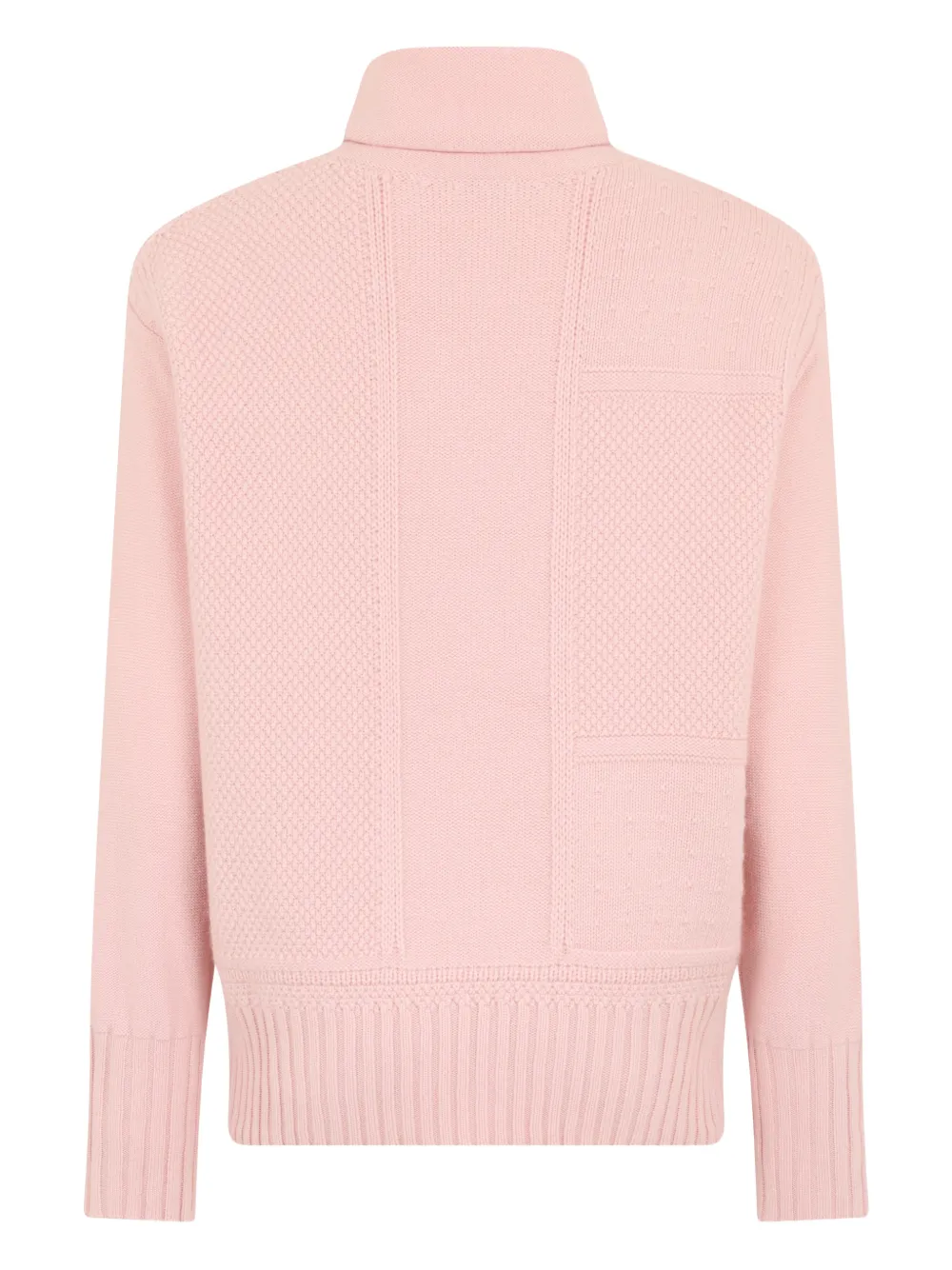  Malo Textured Turtleneck Sweater - Pink 