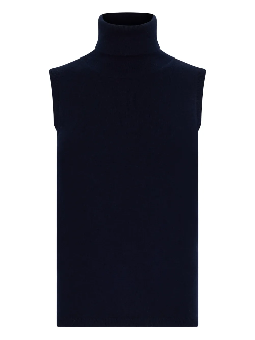 Malo roll-neck sleeveless top - Blu