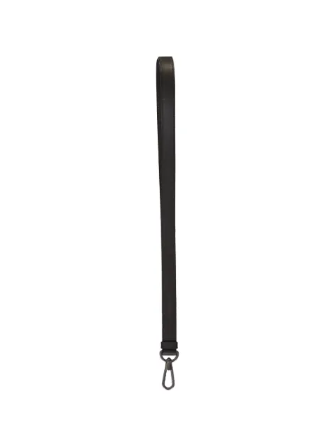 Zegna leather lobster-claw lanyard