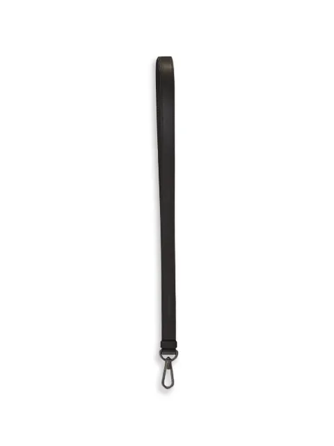 Zegna leather lobster-claw lanyard