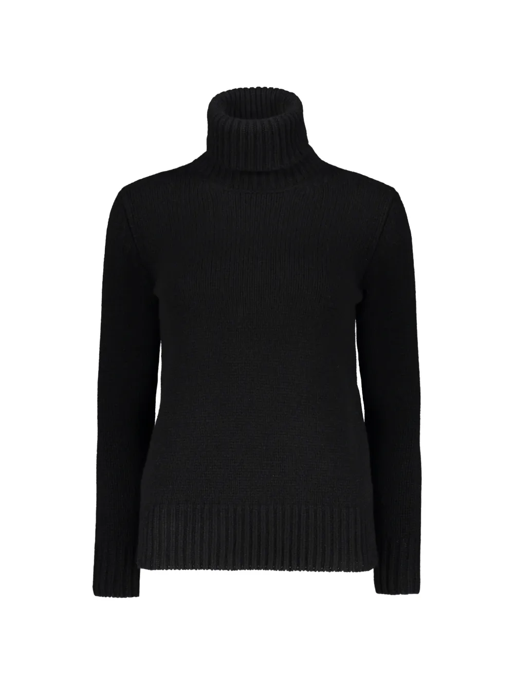 Moorer ribbed-knit roll-neck sweater - Schwarz