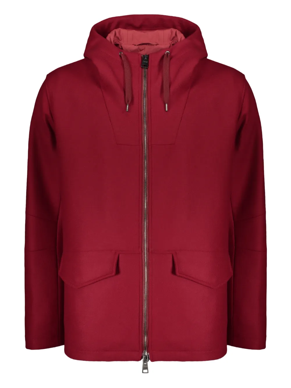 Herno zip-up hooded jacket | Red | Image 1