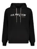 ISO.POETISM logo-print hoodie - Black