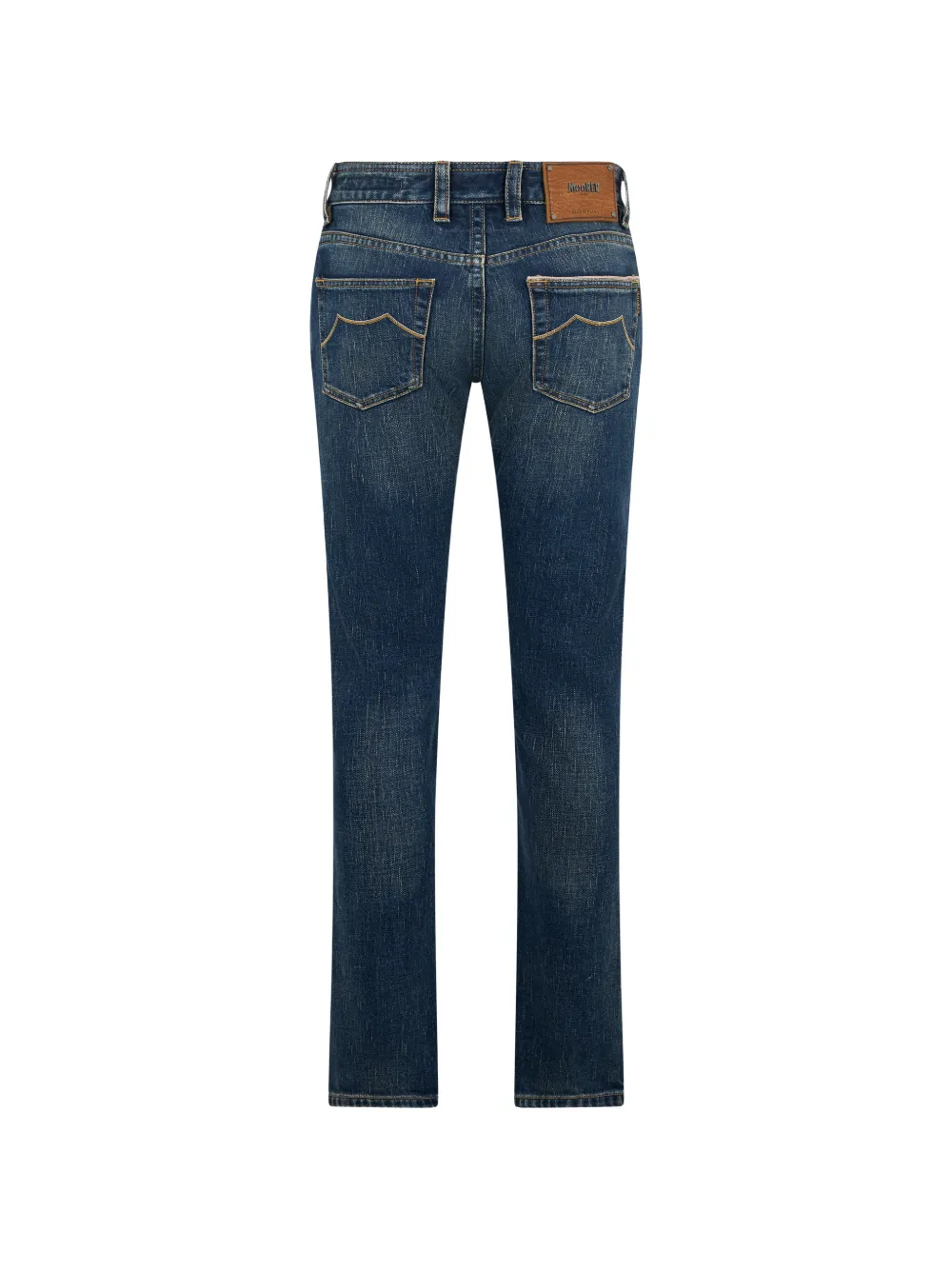 Moorer Jeans met vijf zakken en vervaagd effect Blauw