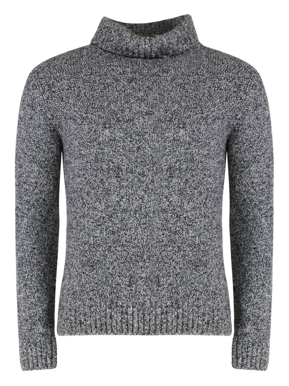 Moorer turtleneck speckled sweater Grijs