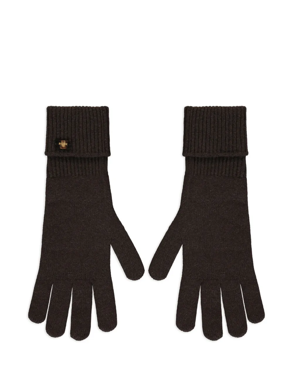 Moorer Handschoenen met geribbelde cuffs Bruin