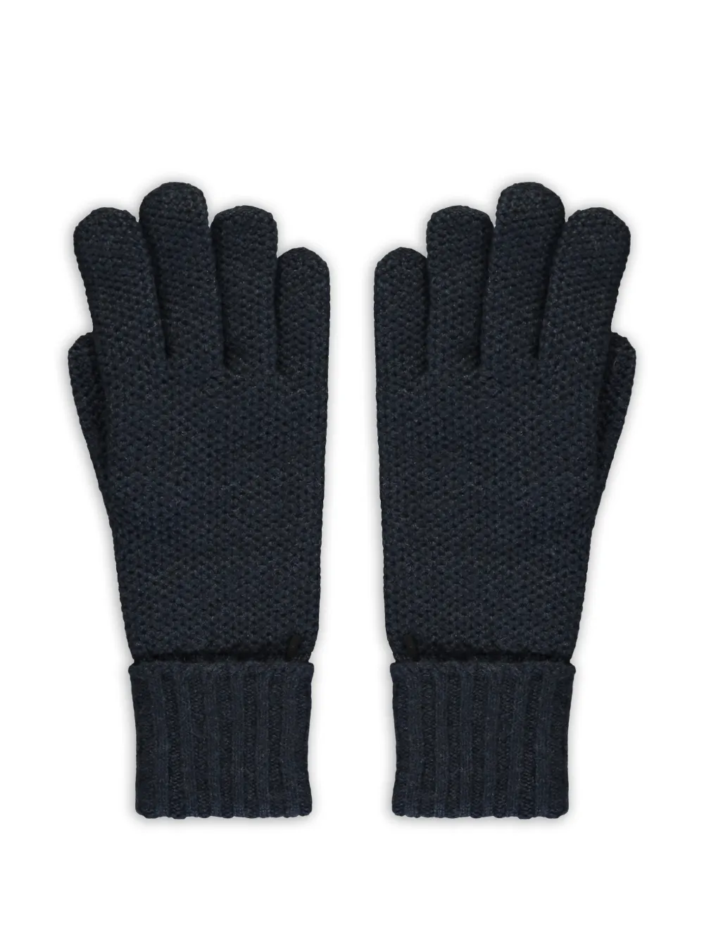 Moorer Ribgebreide handschoenen Blauw