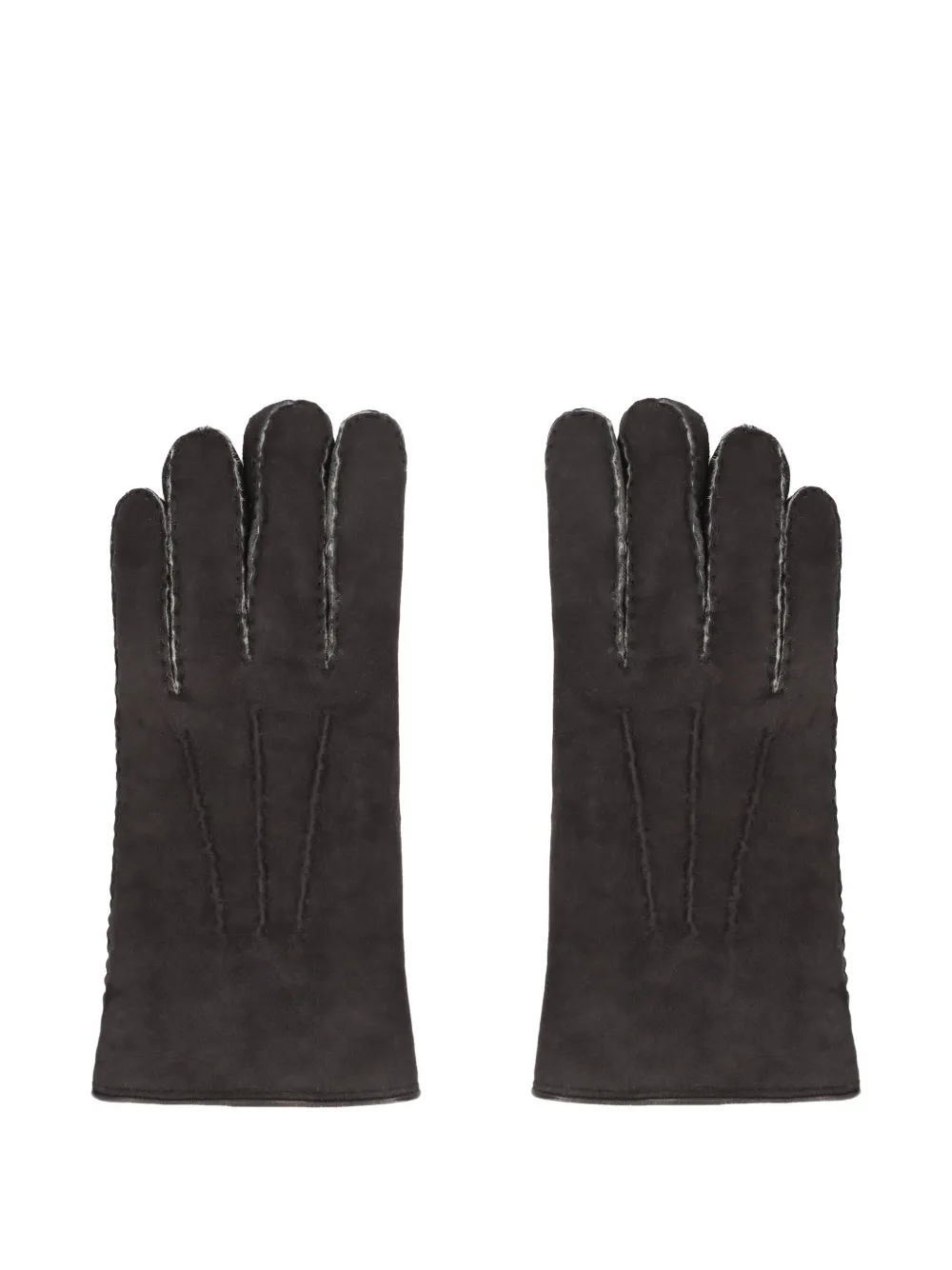 Moorer Hideko sheepskin suede gloves - Zwart