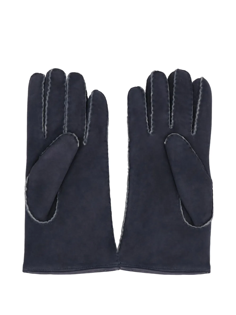 Moorer sheepskin leather gloves Blauw