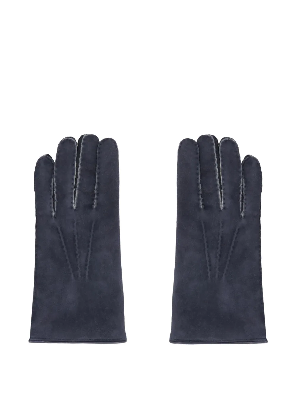 Moorer sheepskin leather gloves Blauw