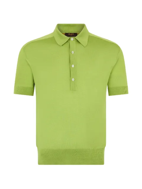 Moorer button polo shirt