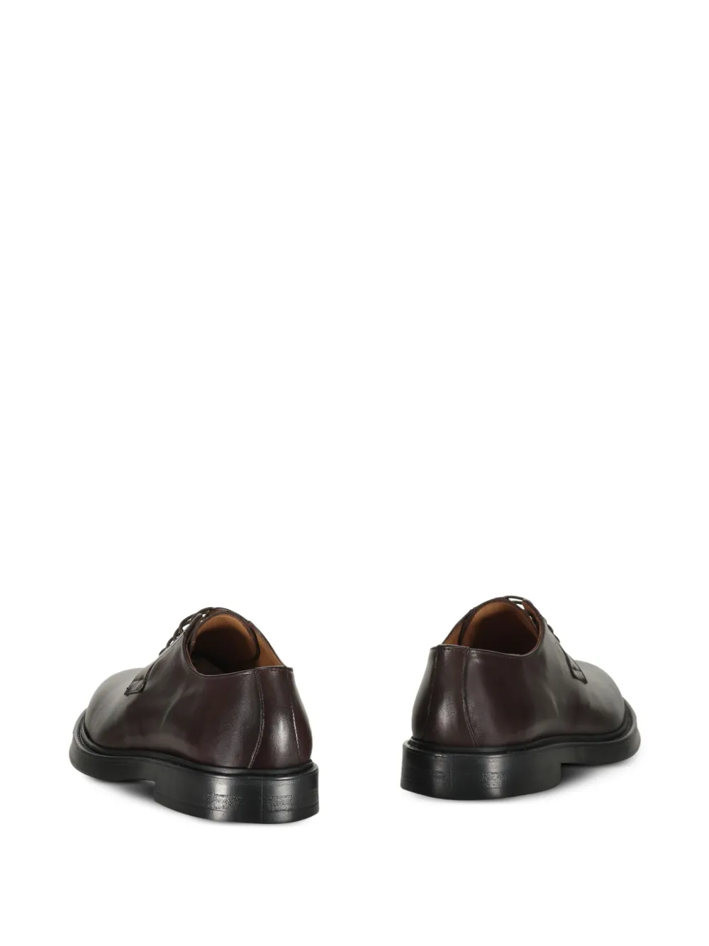 Bruno Magli leather derby shoes Brown