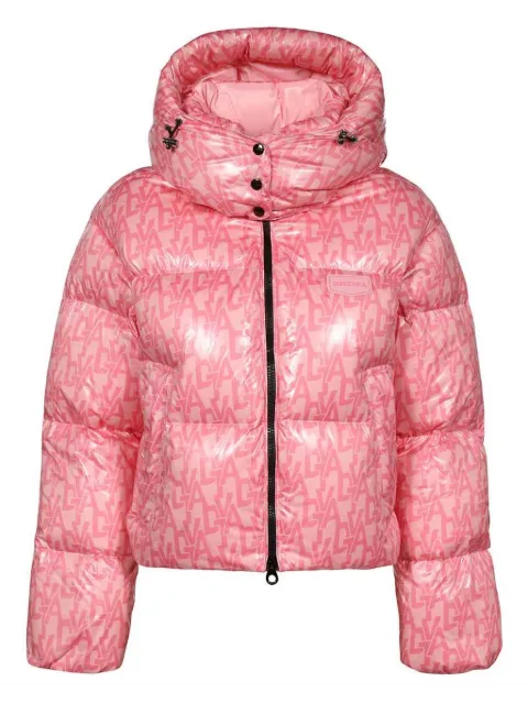 Duvetica chamarra con monograma estampado