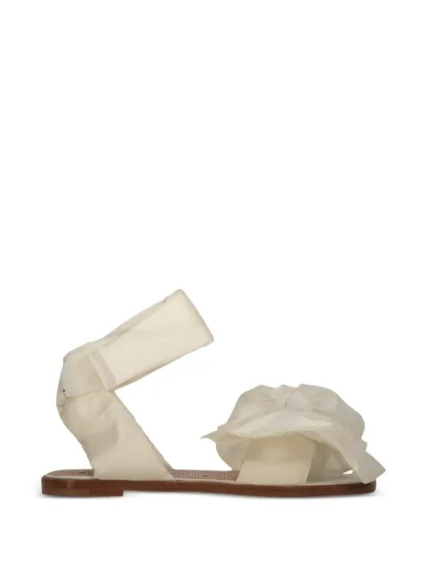 RED(V) bow-detail touch-strap sandals