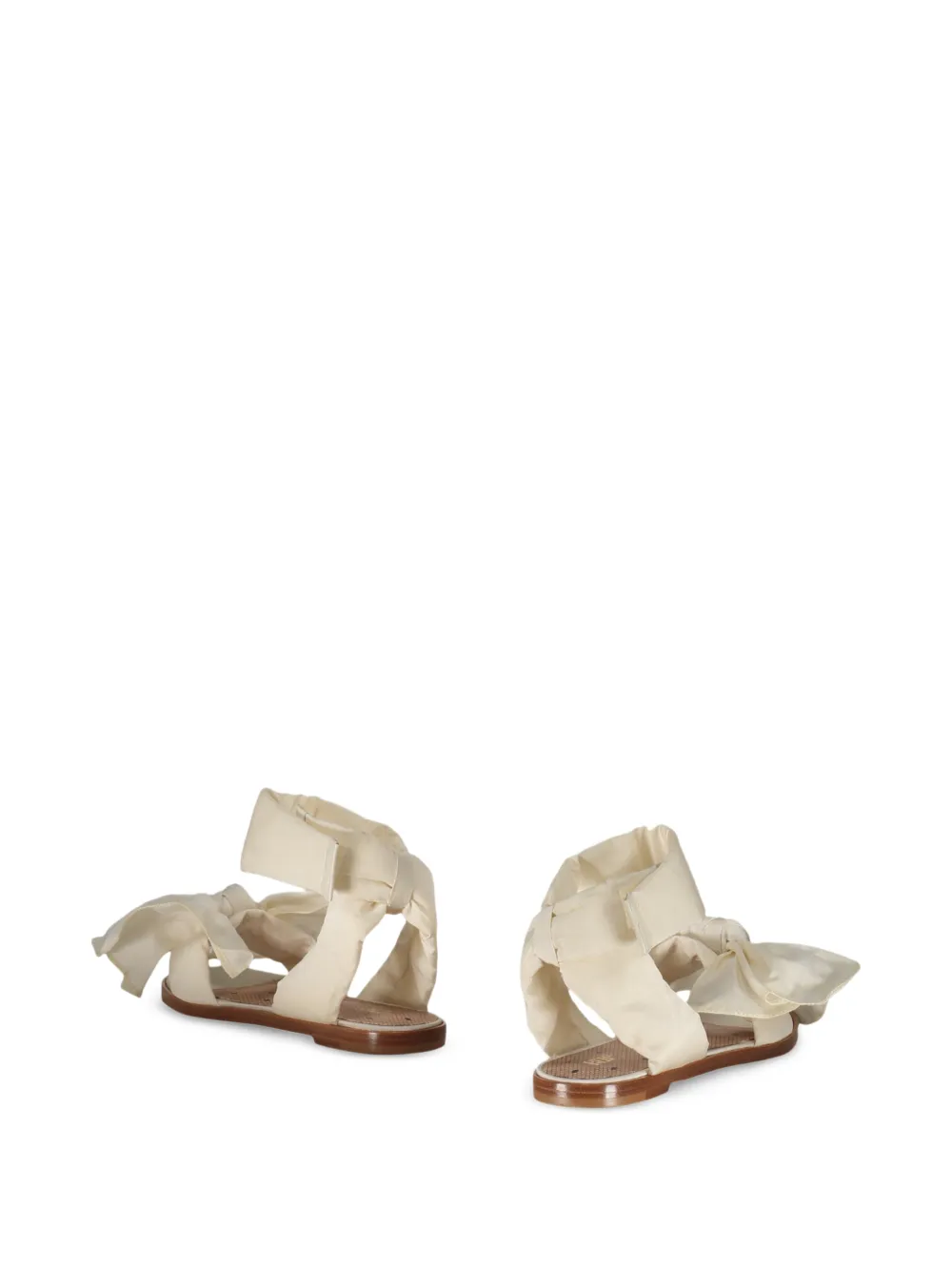 RED(V) bow-detail touch-strap sandals Beige