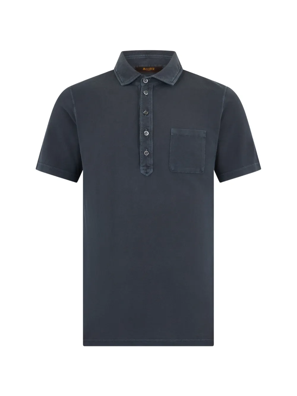 Moorer patch-pocket polo shirt - Blu