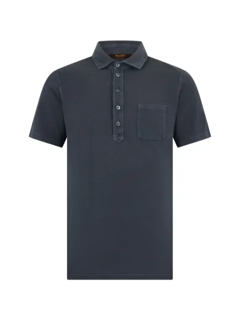 Moorer patch-pocket polo shirt