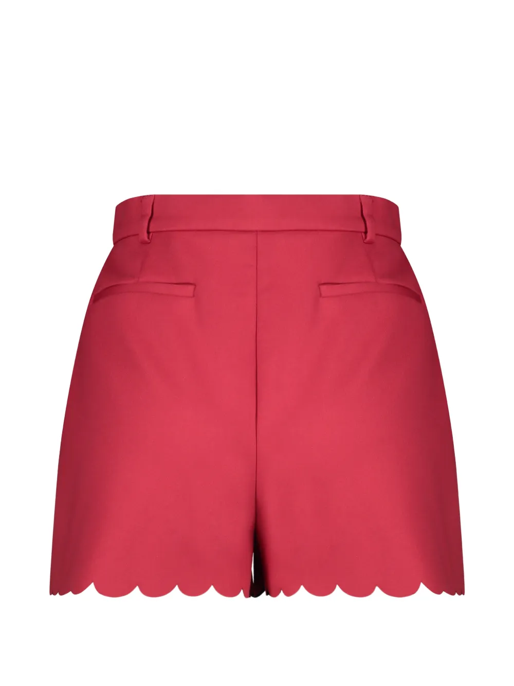 RED Valentino Shorts met gewelfde afwerking Rood