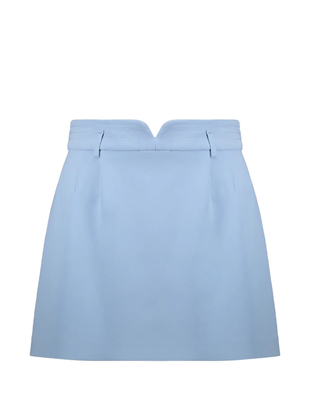 RED Valentino V-cut belt-loop skort - Blue