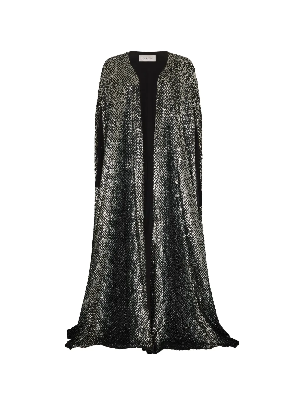 Valentino Garavani sequin cape - Silber