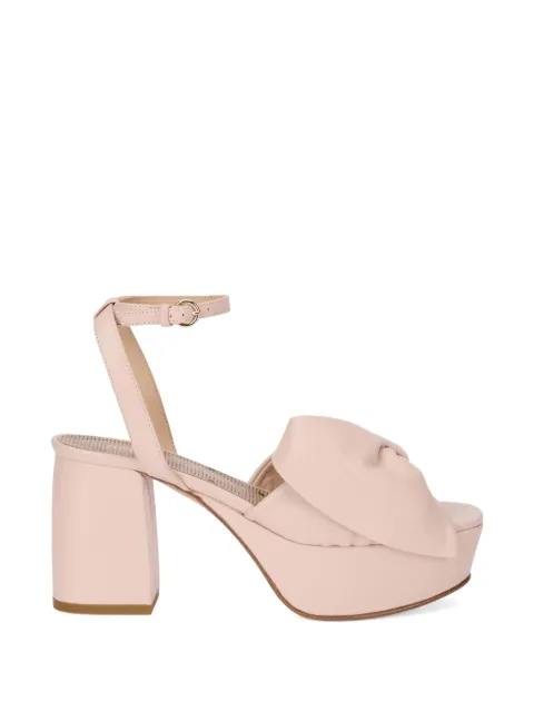 RED(V) bow platform sandals