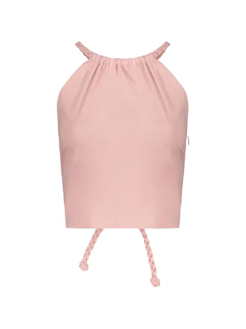 RED Valentino braided lace-up top