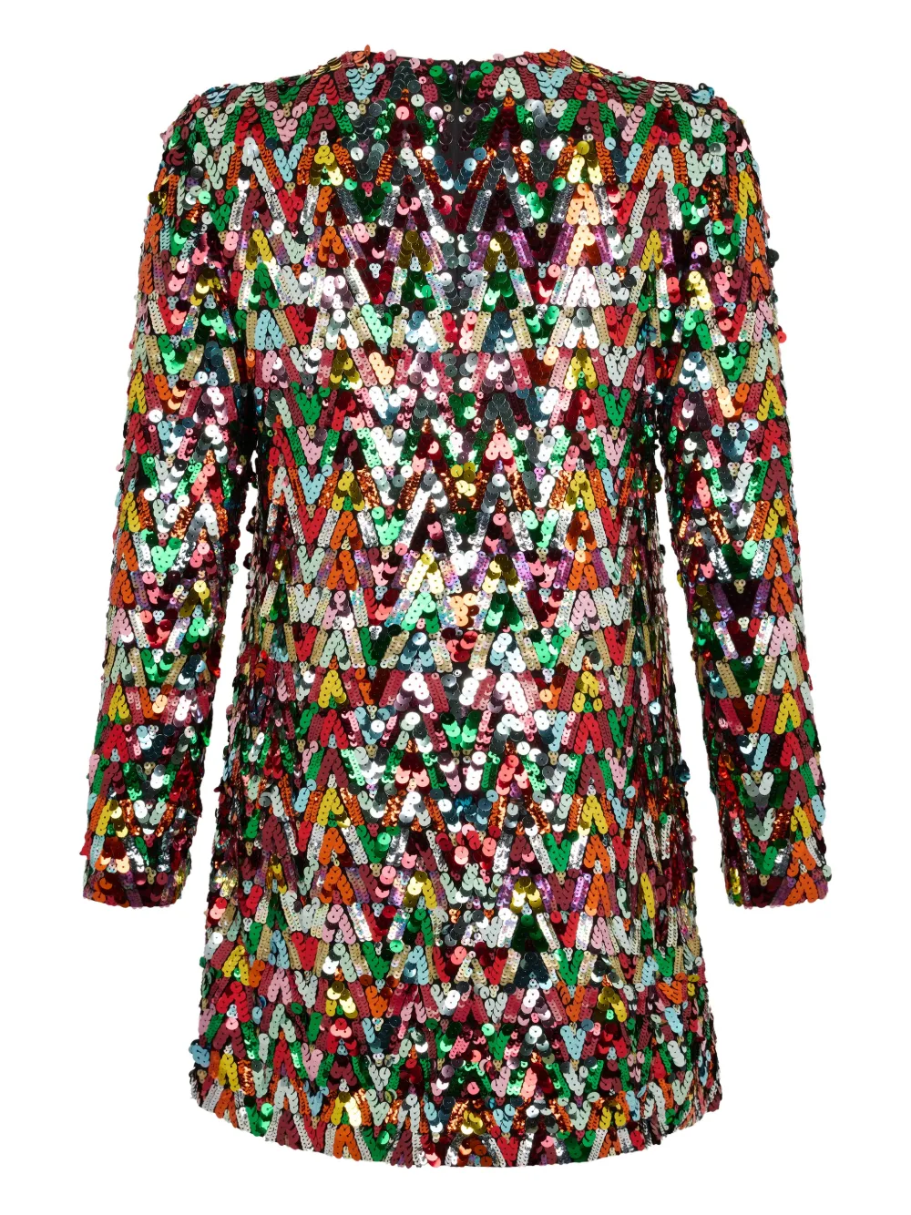 Valentino Garavani sequin pattern mini dress - Rood