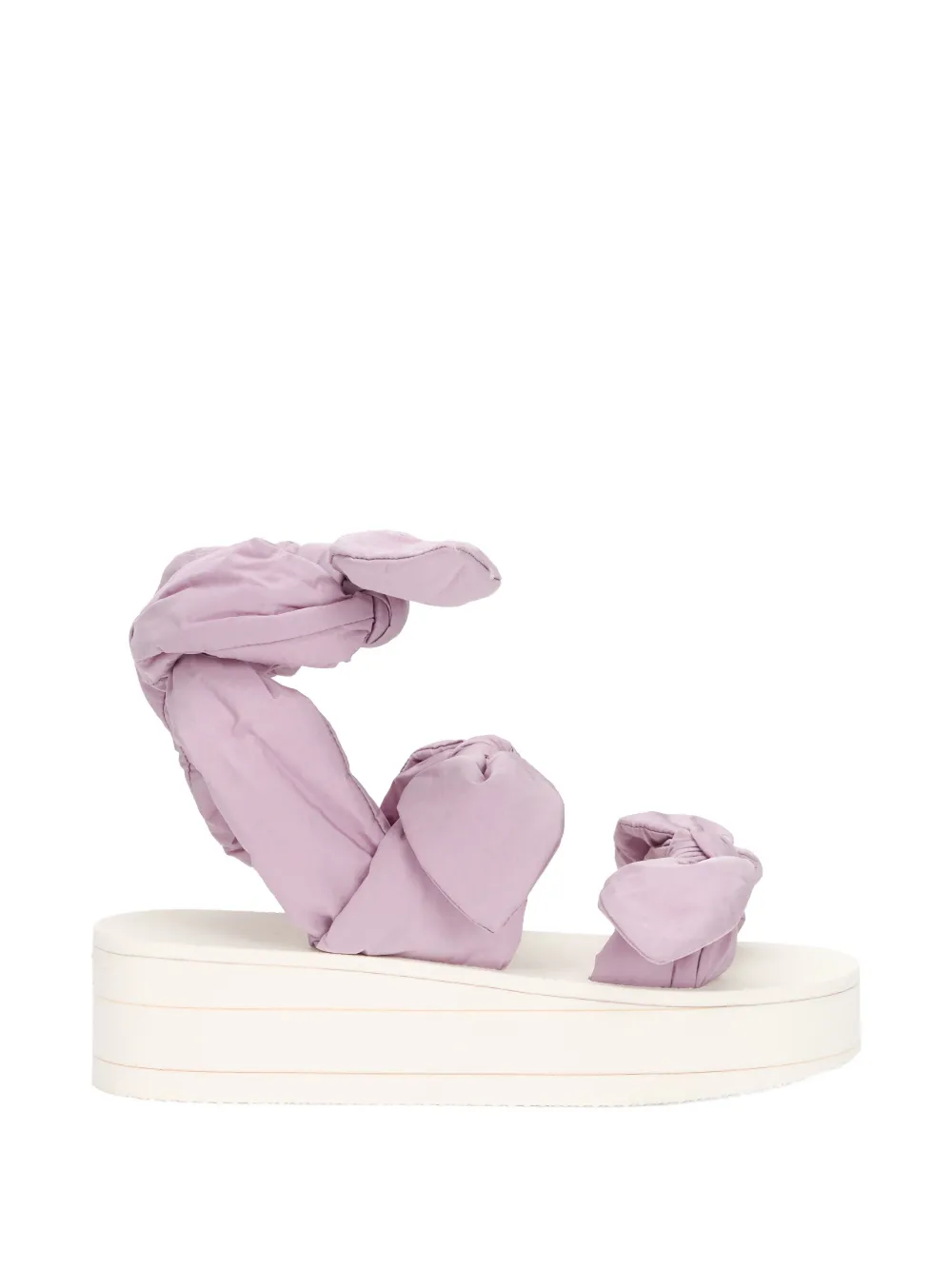 RED(V) bow sandals Roze