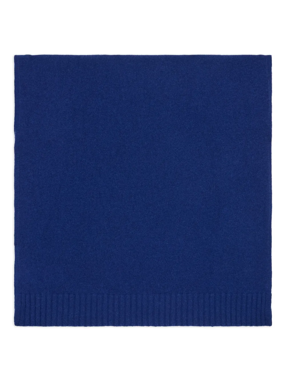 Malo ribbed-trim scarf - Blu