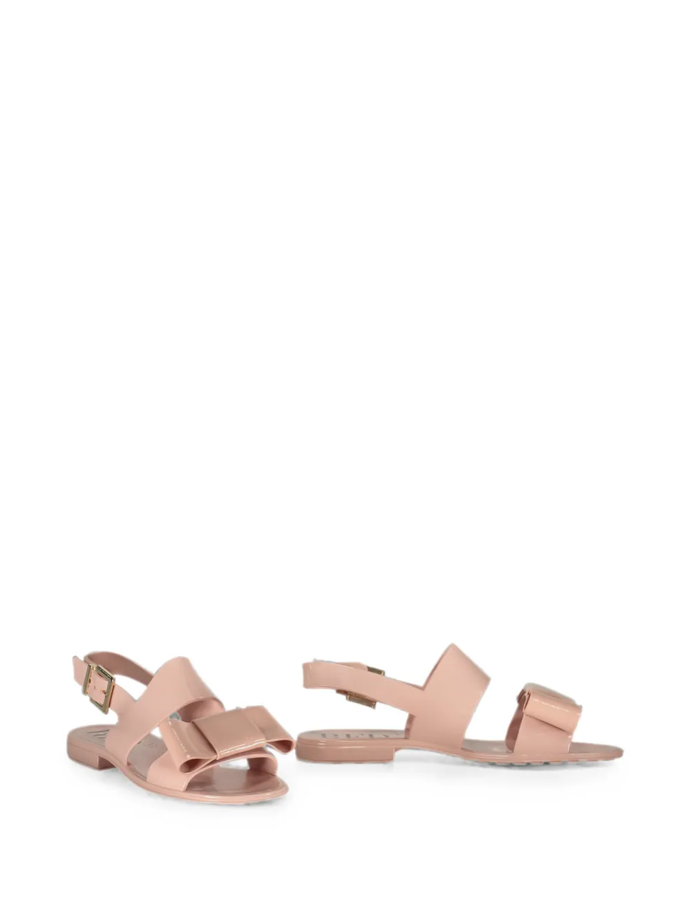RED(V) bow-detail buckle-fastening sandals Roze