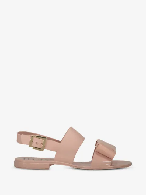 RED(V) bow-detail buckle-fastening sandals