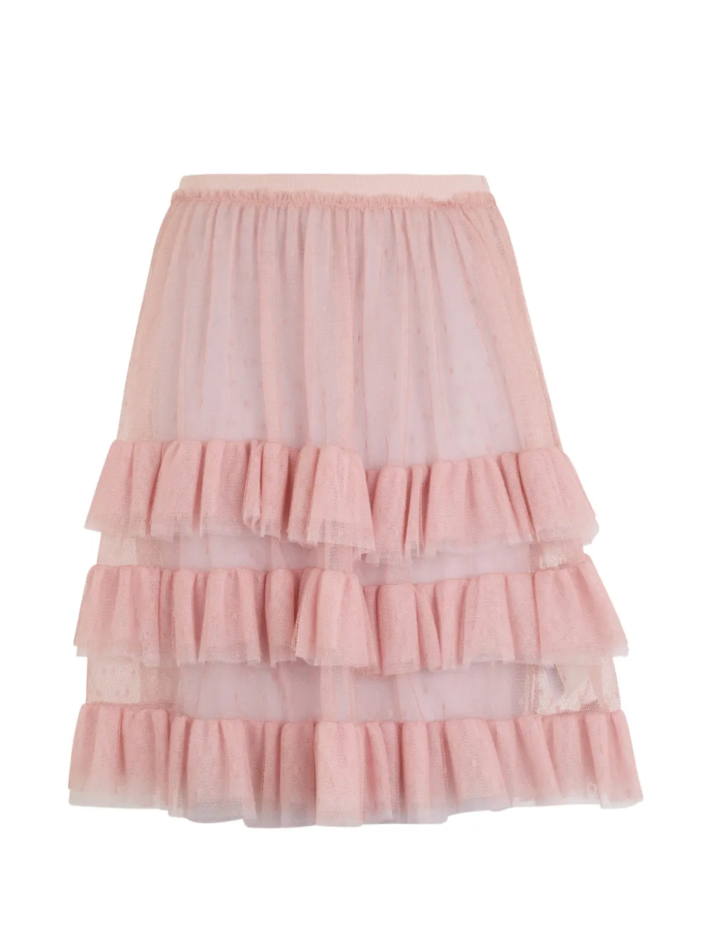 Valentino Garavani ruffled midi skirt - Rosa