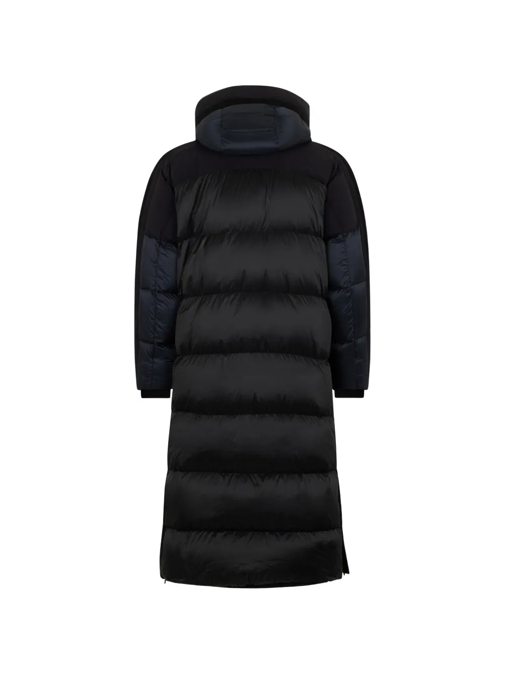 Moorer hooded panelled coat - Blauw