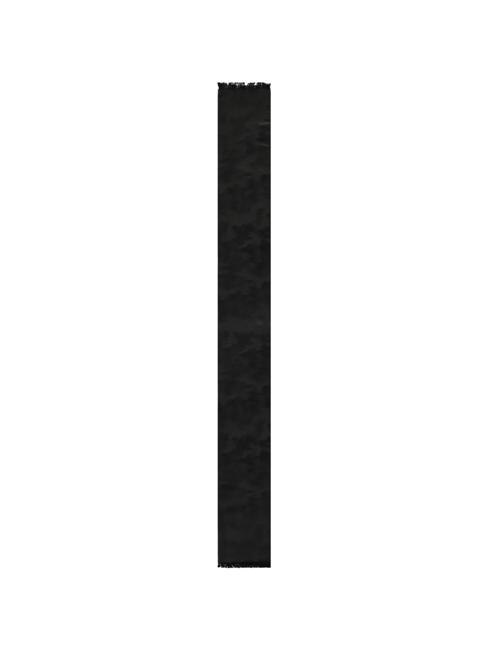Zegna jacquard-pattern frayed scarf - Schwarz