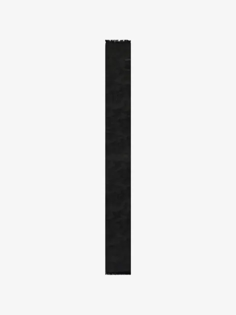 Zegna jacquard-pattern frayed scarf