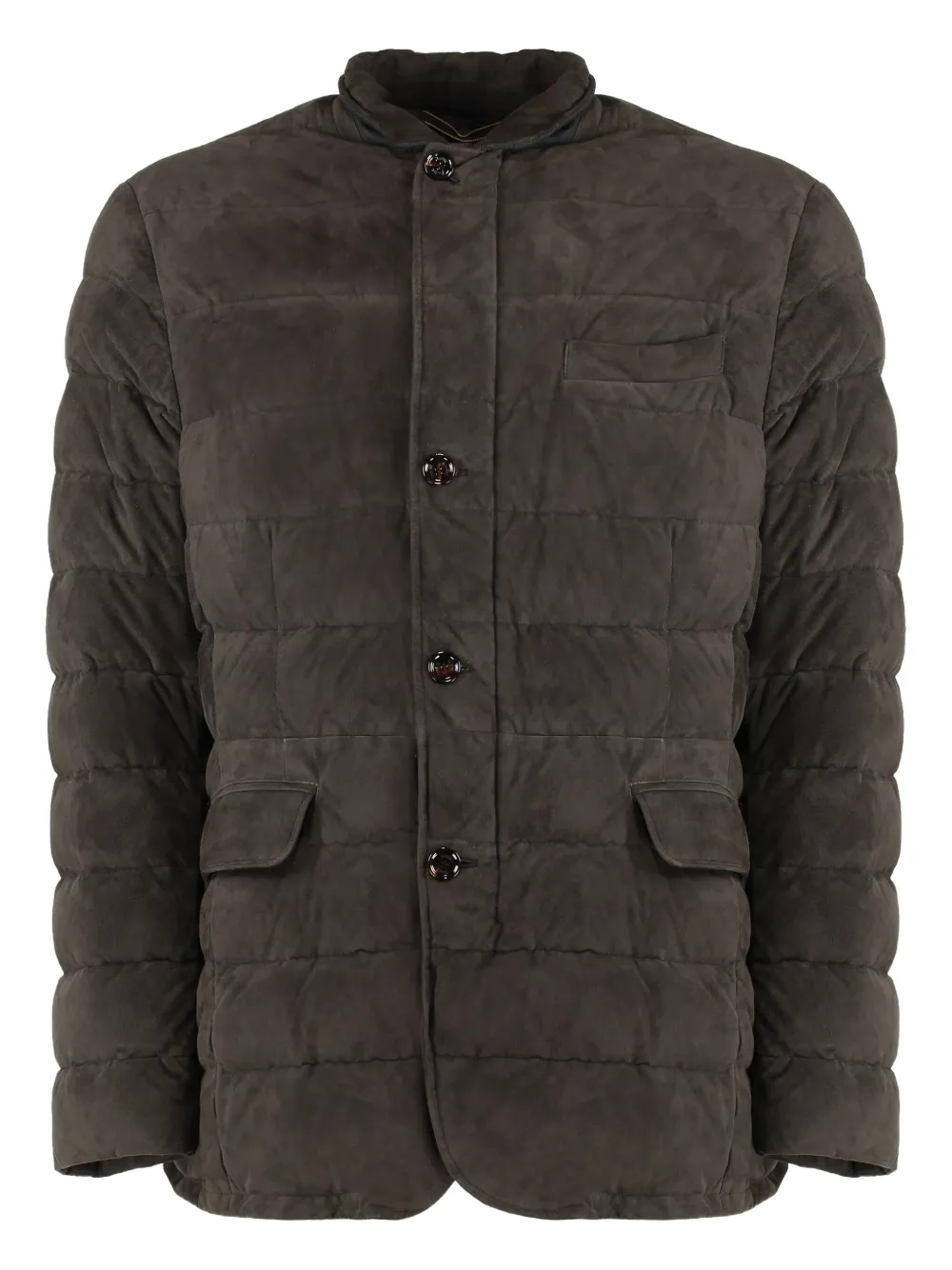 Moorer suede quilted jacket Bruin